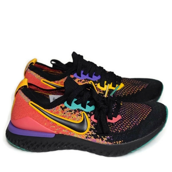 Nike epic react flyknit 2 black ember glow Clearance